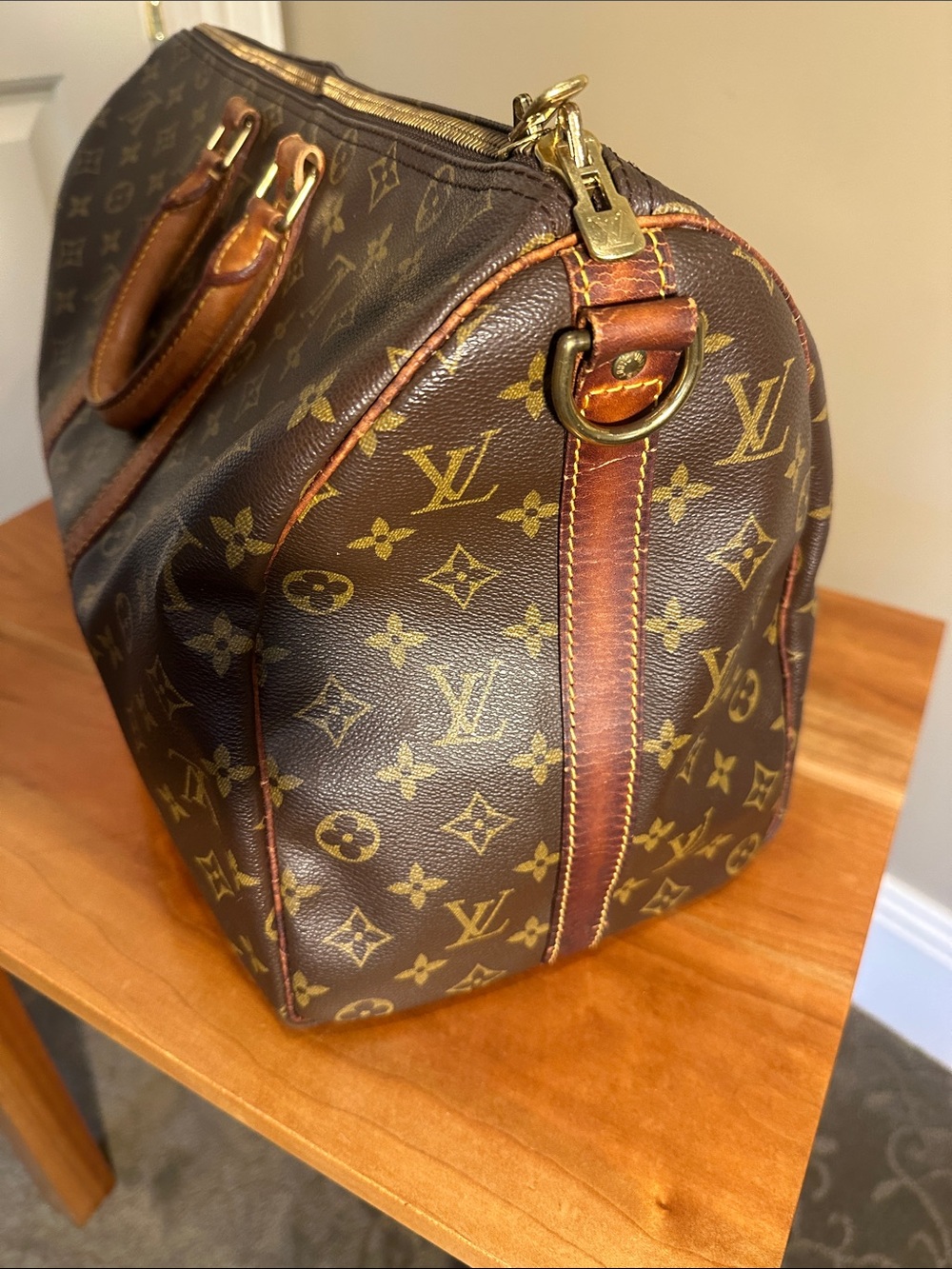 Vintage Louis Vuitton Weekend LV Monogram Keepall Bandouliere 45. - Picture 3 of 10